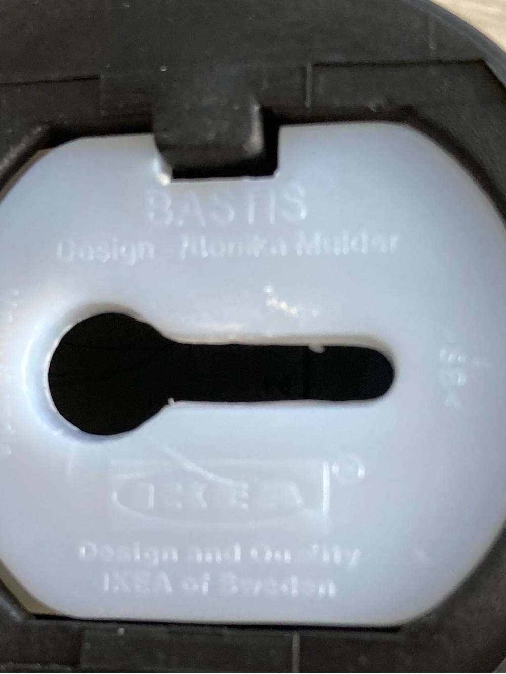 IKEA Black Dog Tail BASTIS Wall Hooks Pair - Picture 3 of 3